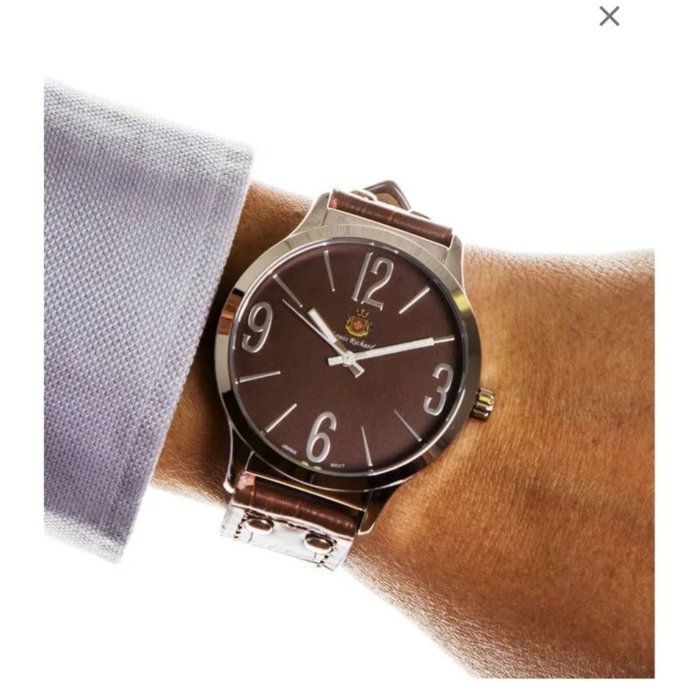 Black Louis Richard Watch With Black Dial 9905